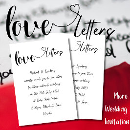 Invitation Lettre d'amour Mariage manuscrit SimpleInk
