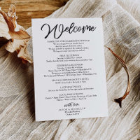 Lettre de bienvenue mariage - Modèle de sac à l'hô