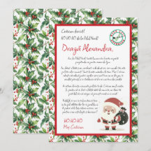 Lettre du Père Noël à Holly Berry