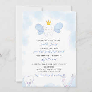 INVITATION LETTRE FLOYALE BLEUE