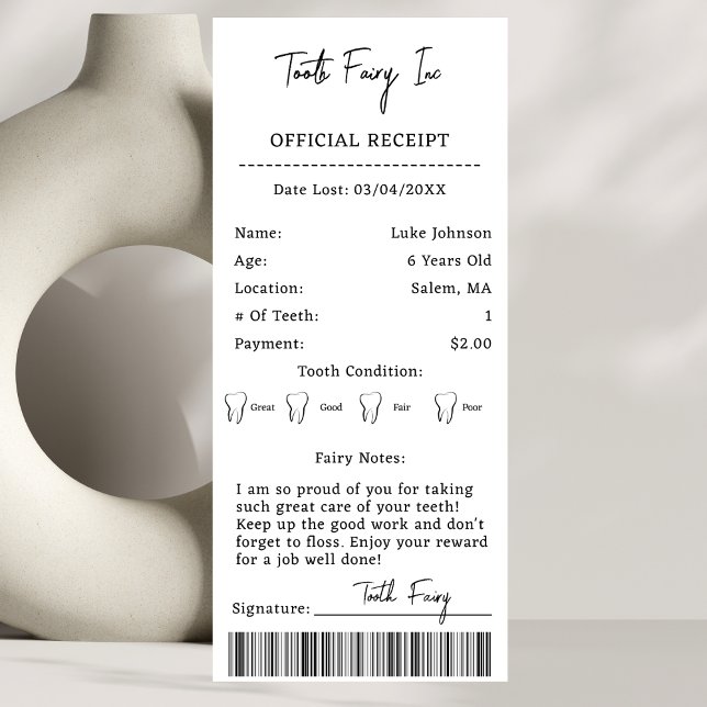 Invitation LETTRE FLOYALE POUR ENFANTS 1re dents perdues (Créateur téléchargé)