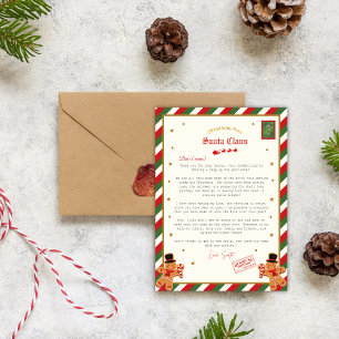 Invitation Lettre officielle personnalisée de Santa Liste Nic