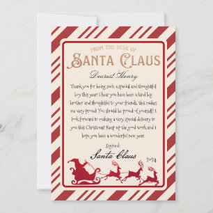 Invitation Lettre personnalisée de Père Noël