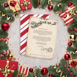 Invitation Lettre personnalisée du modèle du Père Noël