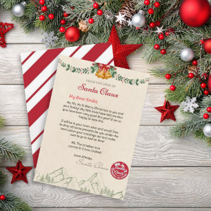 Invitation Lettre personnalisée du modèle du Père Noël