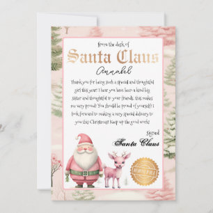 Invitation Lettre personnalisée du Père Noël