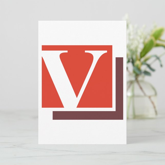Invitation Lettre V (Créateur téléchargé)