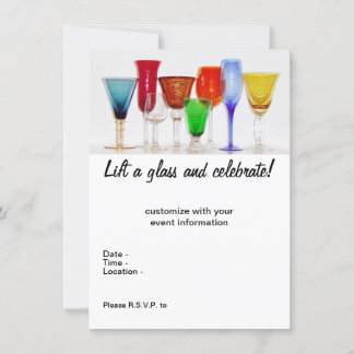 Invitation "Levez votre verre"