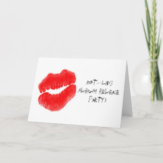 Invitation Lèvres chaudes rouges I