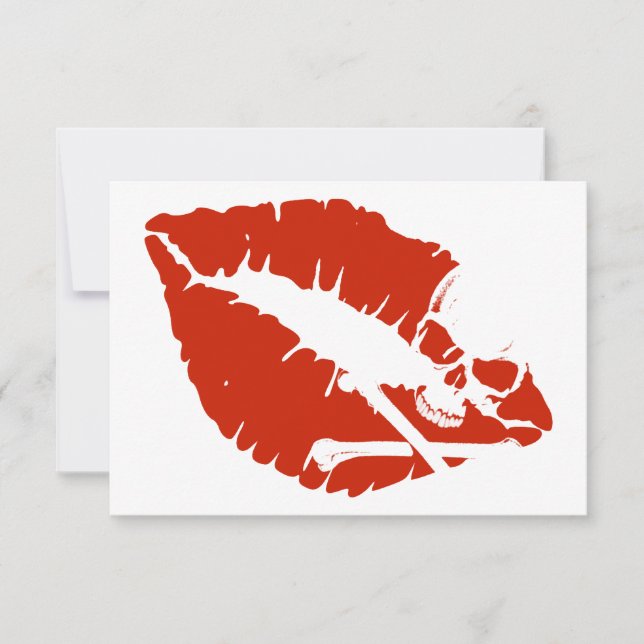 Invitation lèvres empoisonnées (Devant)