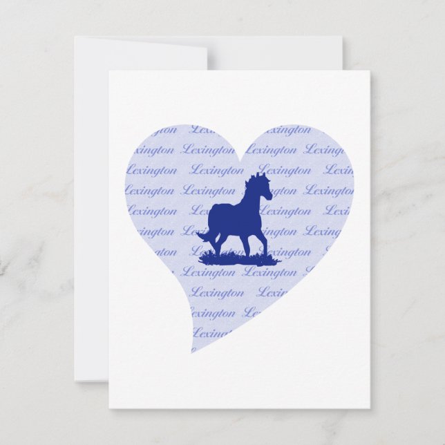 Invitation Lexington KY| Cheval Kentucky Blue Kentucky Blue (Devant)