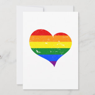 Invitation LGBT - Lesbian Gay Bisexual Transgenre Coeur