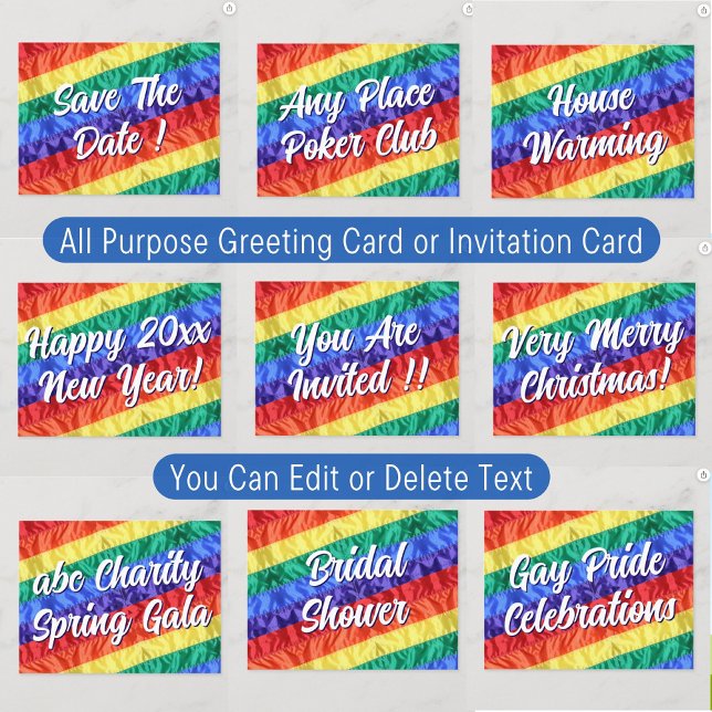Invitation LGBT LGBTQ Créez votre propre texte personnalisé T (Créateur téléchargé)