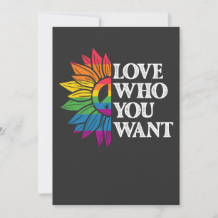 Invitation LGBT Pride l'amour qui vous voulez gay lesbienne