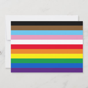 Invitation Lgbtq arc-en-ciel 11 bandes inclus drapeau gay pri