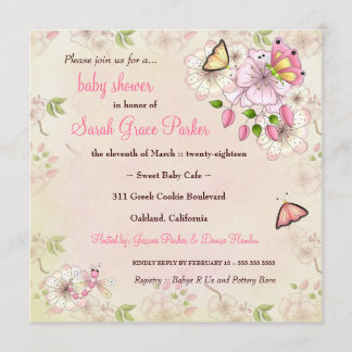 Invitation LGC| Baby shower du jardin