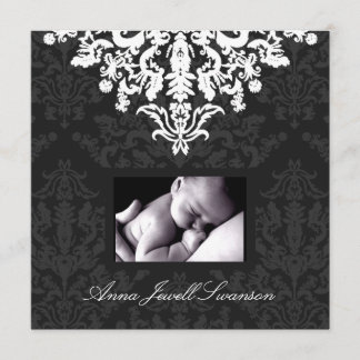 Invitation LGC| Charbon / Posh Baby Annonce merci
