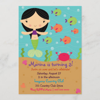 Invitation LGC| Merry Mermaid| Brunette