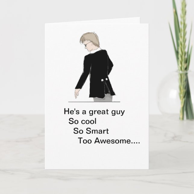 Invitation L'homme de la jeune mariée (Devant)