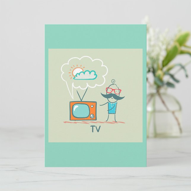 Invitation L'Homme Et Sa Télévision (Créateur téléchargé)