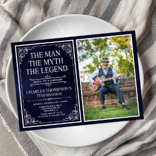 Invitation L'Homme La Légende La Légende Surprise 75e Anniver