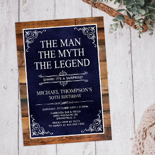 Invitation L'Homme La Légende La Surprise De 50 Ans