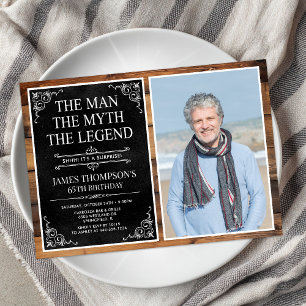 Invitation L'Homme La Légende La Surprise de 60 ans