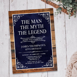 Invitation L'Homme La Légende La Surprise De 65 Ans