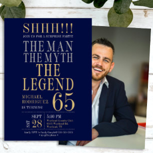 Invitation L'Homme La Légende La Surprise De 65 Ans