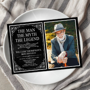 Invitation L'Homme La Légende La Surprise de 80 ans