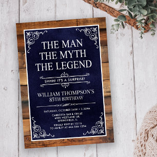 Invitation L'Homme La Légende La Surprise de 85 ans