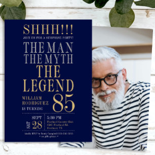 Invitation L'Homme La Légende La Surprise de 85 ans