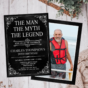 Invitation L'homme Le mythe La légende 70e anniversaire Photo