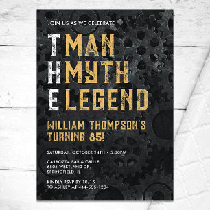 Invitation L'Homme Le Mythe La Légende 85e Anniversaire