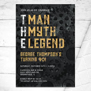 Invitation L'Homme Le Mythe La Légende 90e Anniversaire