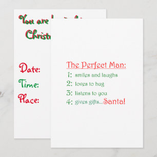 Invitation L'homme parfait