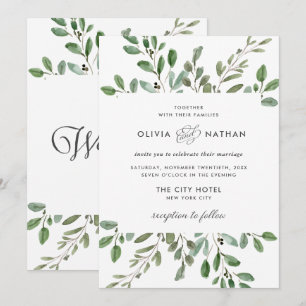 Invitation Liage minimal MARIAGE