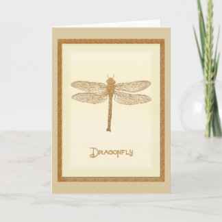 Invitation Libellule de cuivre