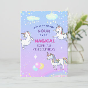Invitation Licorne Magique