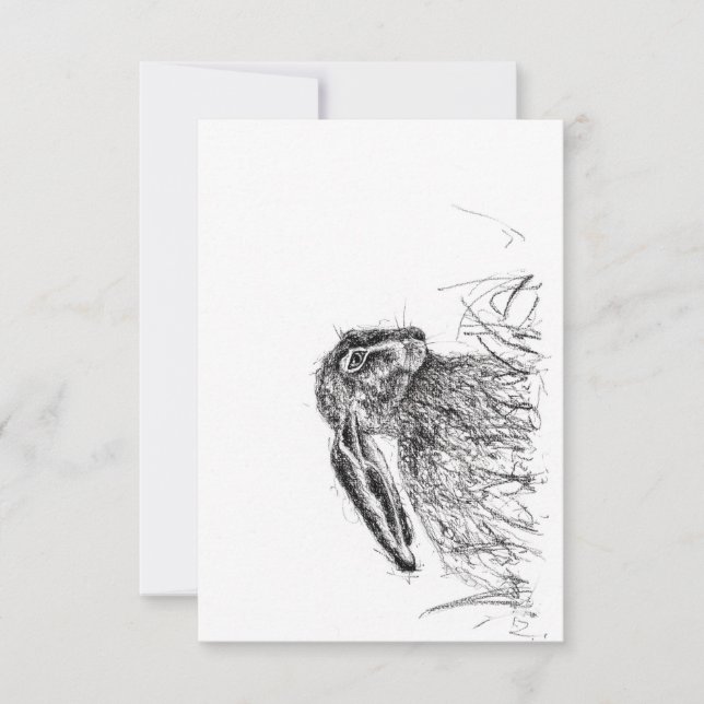 Invitation Lièvre d'automne (Devant)