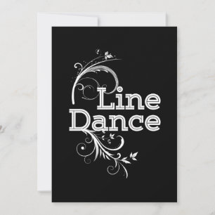 Invitation Ligne Danse Ligne Danse Musique Pays Rodéo Cadeau