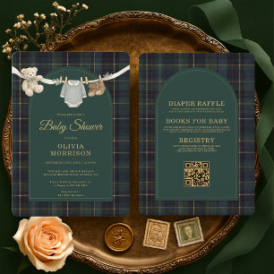 Invitation Ligne de vêtements pour ours en peluche tout-en-un