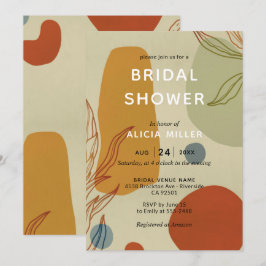 Invitation Ligne moderne tendance Abstraite Protea Botanique