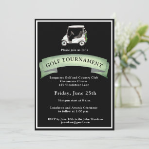 Invitation Ligue de club de golf Tournoi d'entreprise