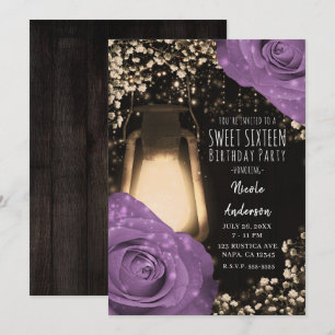 Invitation Lilac Lilac Lilac Violet Rose doux 16