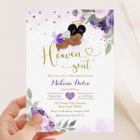 Lilac Purple Afro Africain Bébé Ciel Envoyé Douche