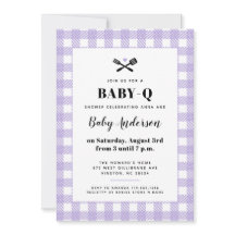Lilac souple En vichy Baby shower plat BBQ