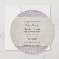 Lilac Vintage français Régence Lace Mariage dressé
