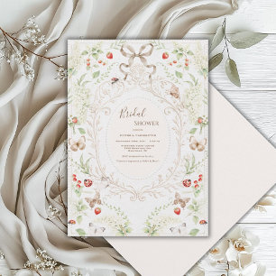 Invitation Lilas blancs Fantaisiste Mariage Vintage