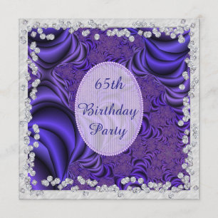 Invitation Lilas succulent et soixante-cinquième fête